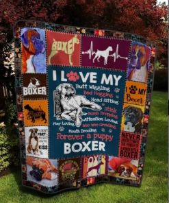 Buy I Love My Butt Wiggling Boxer Quilt Blanket & Quilt Bedding Set Great Customized Blanket Gifts For Birthday Christmas Thanksgiving