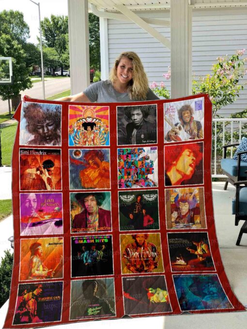 Buy Jimi Hendrix Quilt Blanket & Quilt Bedding Set 01