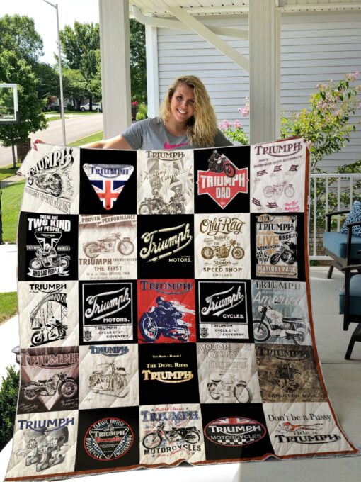 Buy I'M Devil Rides Triumph Quilt Blanket & Quilt Bedding Set Great Customized Blanket Gifts For Birthday Christmas Thanksgiving