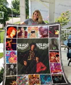 Buy Jimi Hendrix Albums Cover Poster Quilt Blanket & Quilt Bedding Set