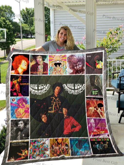 Buy Jimi Hendrix Albums Cover Poster Quilt Blanket & Quilt Bedding Set