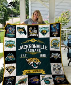 Buy Jacksonville Jaguars Quilt Blanket & Quilt Bedding Set 01