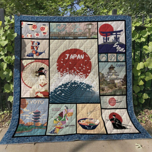 Buy Japan Osaka Kyoto Quilt Blanket & Quilt Bedding Set Great Customized Gifts For Birthday Christmas Thanksgiving Perfect Gifts For Japan Lover