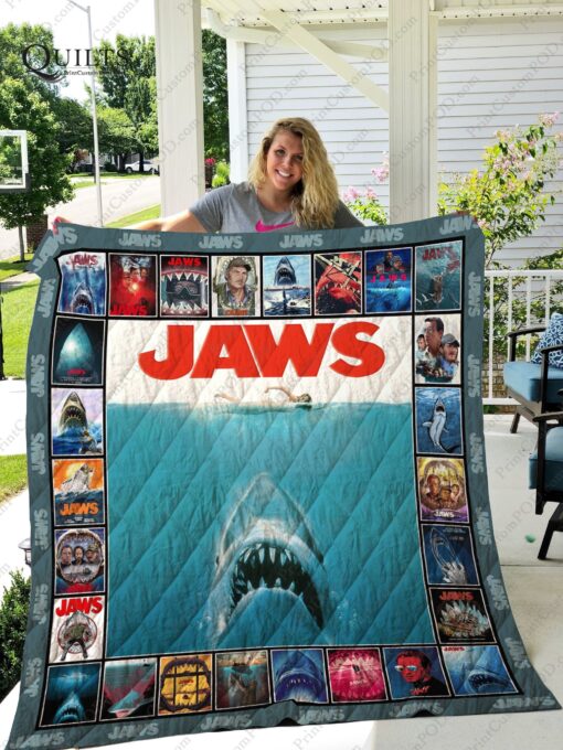 Buy Jaws 45Th Quilt Blanket & Quilt Bedding Set