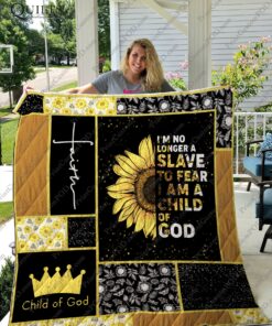 Buy I'M No Longer Of Slave To Fear I'M A Child Of God Quilt Blanket & Quilt Bedding Set Great Customized Blanket Gifts For Birthday Christmas Thanksgiving