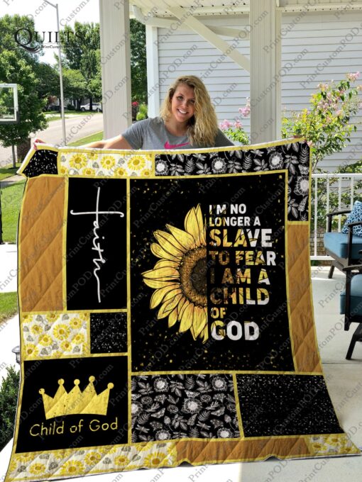 Buy I'M No Longer Of Slave To Fear I'M A Child Of God Quilt Blanket & Quilt Bedding Set Great Customized Blanket Gifts For Birthday Christmas Thanksgiving