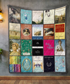 Buy Jane Austen Books Quilt Blanket & Quilt Bedding Set