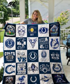 Buy Indianapolis Colts Quilt Blanket & Quilt Bedding Set 02 - Meteew