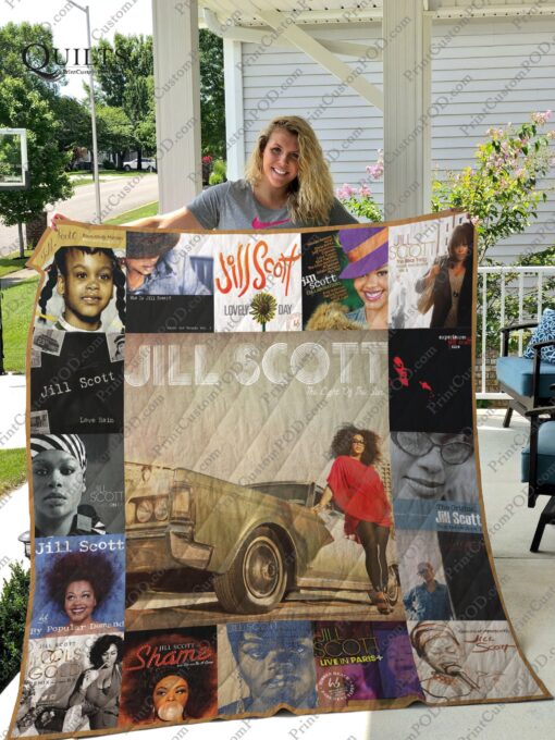 Buy Jill Scott Quilt Blanket & Quilt Bedding Set For Fans Ver 17