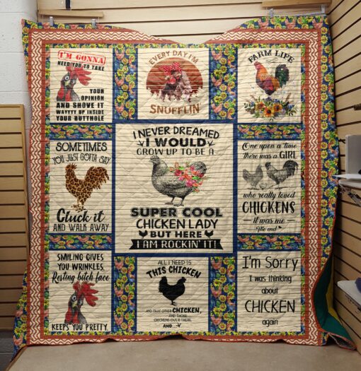 Buy I'M Sorry I Was Thinking About Chicken Again Quilt Blanket & Quilt Bedding Set Great Customized Blanket Gifts For Birthday Christmas Thanksgiving