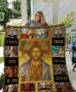 Buy Jesus Love You To The Cross And Back Quilt Blanket & Quilt Bedding Set Great Customized Gifts For Birthday Christmas Thanksgiving Perfect Gifts For Jesus Lover