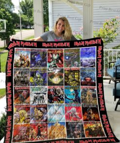 Buy Iron Maiden Albums Cover Poster Quilt Blanket & Quilt Bedding Set Ver 2