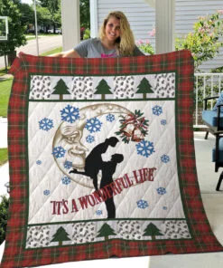 Buy It'S A Wonderful Life Quilt Blanket & Quilt Bedding Set Great Customized Gifts For Birthday Christmas Thanksgiving Perfect Gifts For Couple