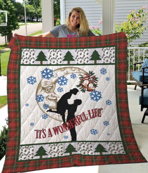 Buy It'S A Wonderful Life Quilt Blanket & Quilt Bedding Set Great Customized Gifts For Birthday Christmas Thanksgiving Perfect Gifts For Couple