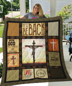 Buy Jesus Walk By Faith Quilt Blanket & Quilt Bedding Set Great Customized Gifts For Birthday Christmas Thanksgiving Perfect Gifts For Jesus Lover