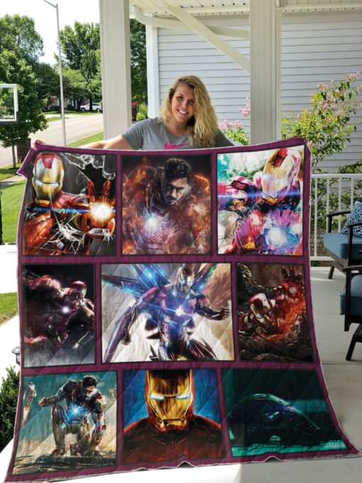 Buy Iron Man Superhero Fabric Quilt Blanket & Quilt Bedding Set