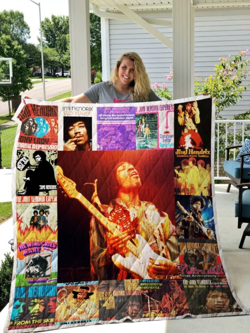 Buy Jimi Hendrix Quilt Blanket & Quilt Bedding Set 03