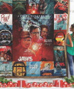 Buy Jaws Poster Quilt Blanket & Quilt Bedding Set Ver 3