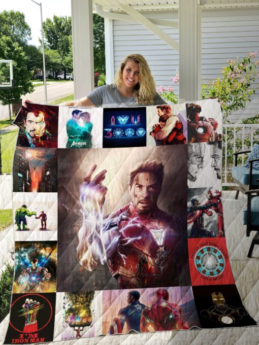 Buy Iron Man Quilt Blanket & Quilt Bedding Set 01