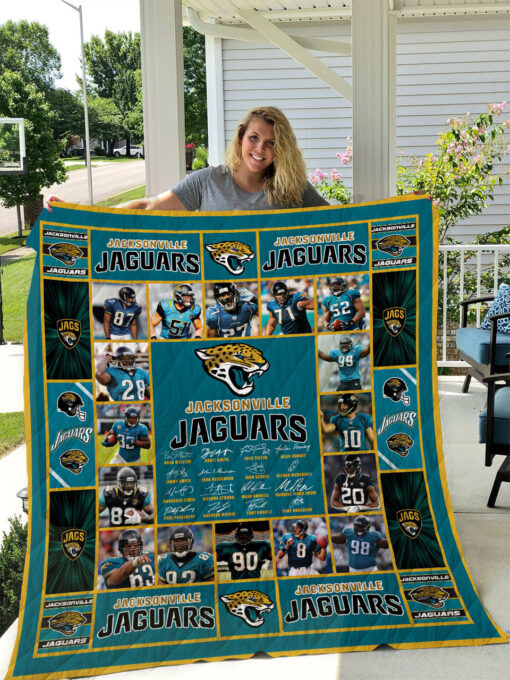 Buy Jacksonville Jaguars Quilt Blanket & Quilt Bedding Set - Meteew