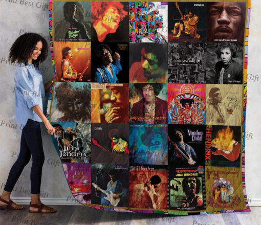 Buy Jimi Hendrix Albums Cover Poster Quilt Blanket & Quilt Bedding Set Ver 3