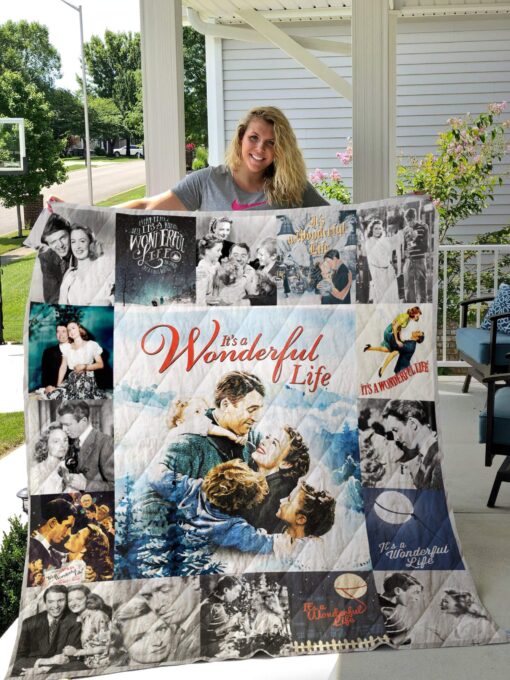 Buy ItS A Wonderful Life Poster Quilt Blanket & Quilt Bedding Set