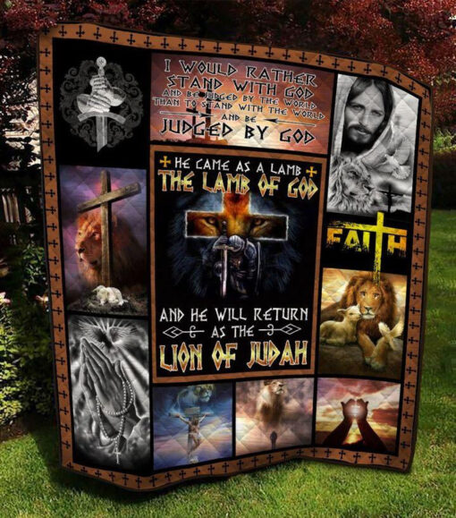 Buy Jesus Christ He Came As The Lamb The Lamb Of God And He Will Return As The Lion Of Judah Quilt Blanket & Quilt Bedding Set Great Customized Blanket Gifts For Birthday Christmas Thanksgiving