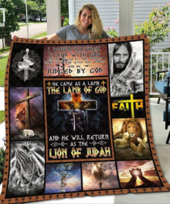 Buy Jesus Christ He Came As The Lamb The Lamb Of God And He Will Return As The Lion Of Judah Quilt Blanket & Quilt Bedding Set Great Customized Blanket Gifts For Birthday Christmas Thanksgiving