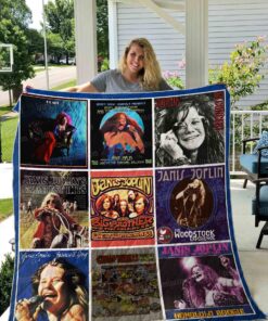 Buy Janis Joplin Albums Quilt Blanket & Quilt Bedding Set 01