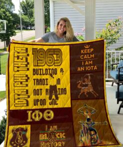 Buy Iota Phi Theta Quilt Blanket & Quilt Bedding Set 01