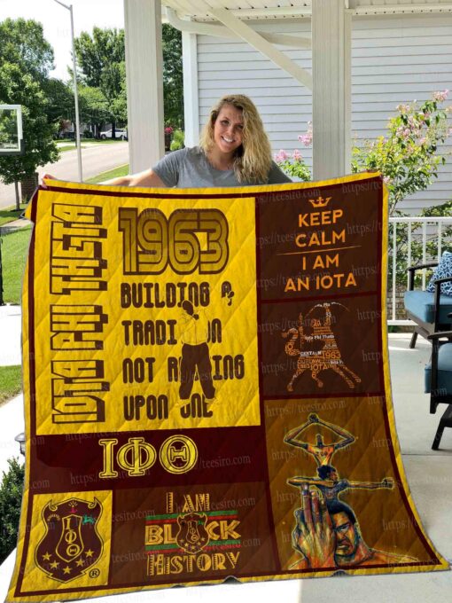 Buy Iota Phi Theta Quilt Blanket & Quilt Bedding Set 01