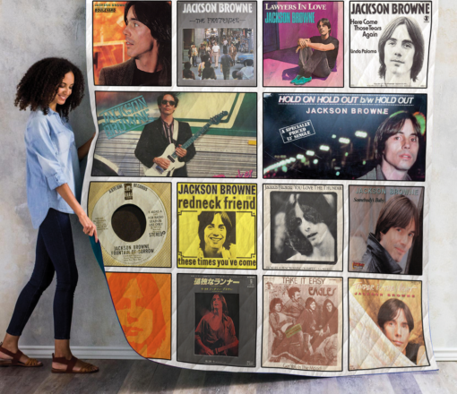 Buy Jackson Browne Singles Albums Quilt Blanket & Quilt Bedding Set 01