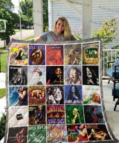 Buy Janis Joplin Albums Cover Poster Quilt Blanket & Quilt Bedding Set Ver 6