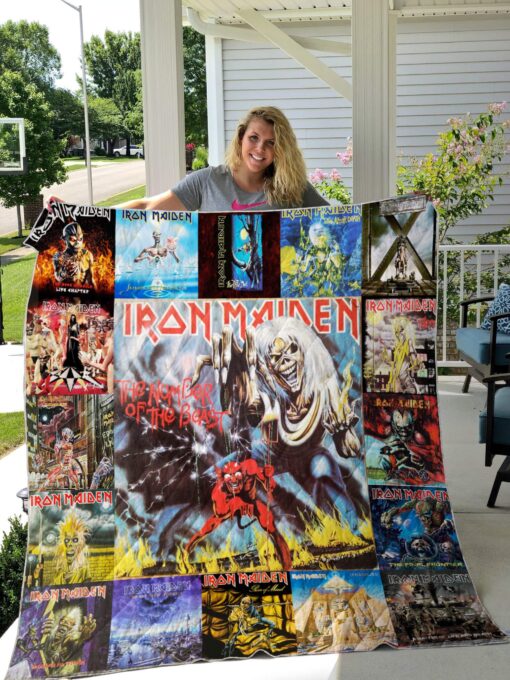 Buy Iron Maiden Albums Quilt Blanket & Quilt Bedding Set For Fans Ver 17