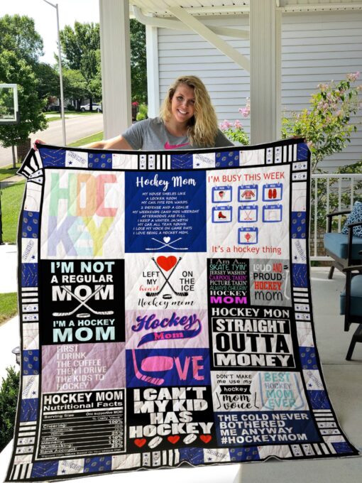 Buy Ice Hockey Mom Straight Outta Money Quilt Blanket & Quilt Bedding Set Great Customized Gifts For Birthday Christmas Thanksgiving Mother'S Day Perfect Gifts For Ice Hockey Lover