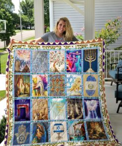 Buy Jewish Culture Quilt Blanket & Quilt Bedding Set Great Customized Gifts For Birthday Christmas Thanksgiving Perfect Gifts For Jewish Culture Lover