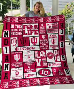 Buy Indiana Hoosiers Quilt Blanket & Quilt Bedding Set - Meteew