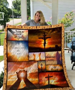 Buy Jesus I Am A Child Of God Quilt Blanket & Quilt Bedding Set Great Customized Gifts For Birthday Christmas Thanksgiving Perfect Gifts For Jesus Lover