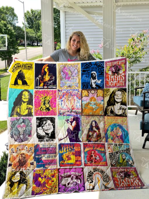 Buy Janis Joplin Quilt Blanket & Quilt Bedding Set 0726