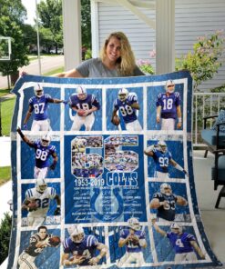 Buy Indianapolis Colts Quilt Blanket & Quilt Bedding Set - Meteew