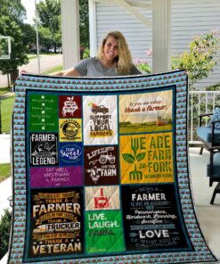 Buy If You Ate Today Thank A Farmer Quilt Blanket & Quilt Bedding Set Great Customized Blanket Gifts For Birthday Christmas Thanksgiving