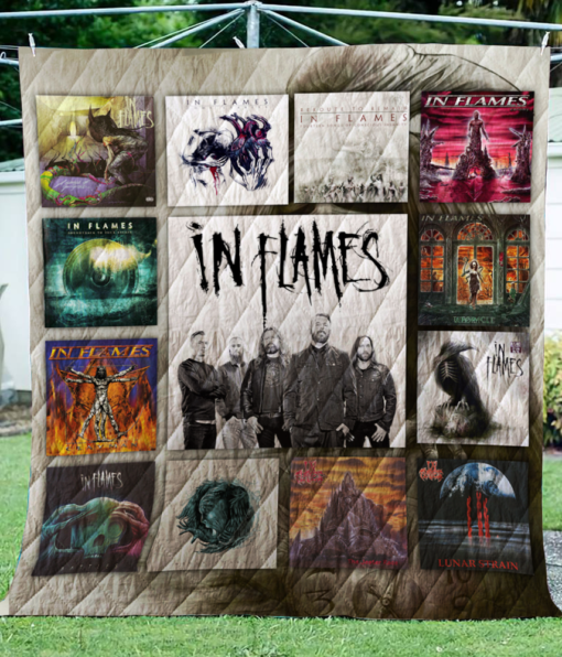 Buy In Flames Albums Quilt Blanket & Quilt Bedding Set For Fans