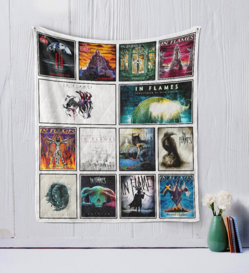 Buy In Flames Quilt Blanket & Quilt Bedding Set