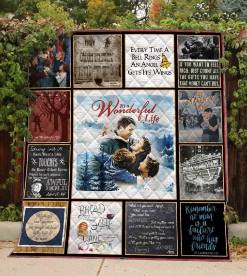 Buy It'S A Wonderful Life Quilt Blanket & Quilt Bedding Set 01