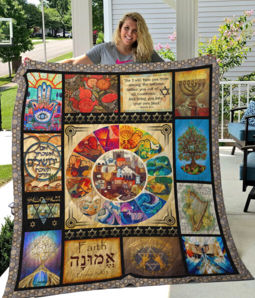 Buy Jewish Culture I Will Take You From Among The Nations Quilt Blanket & Quilt Bedding Set Great Customized Gifts For Birthday Christmas Thanksgiving Perfect Gifts For Jewish Culture