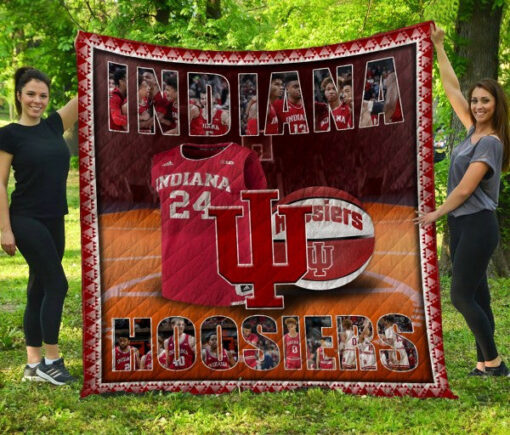 Buy Indiana Hoosiers Football Quilt Blanket & Quilt Bedding Set Fan Made