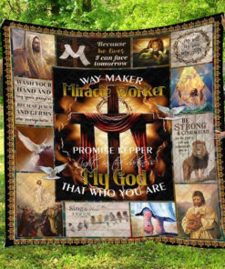 Buy Jesus Christ Light In The Darkness My God Is Who You Are Quilt Blanket & Quilt Bedding Set Great Customized Blanket Gifts For Birthday Christmas Thanksgiving