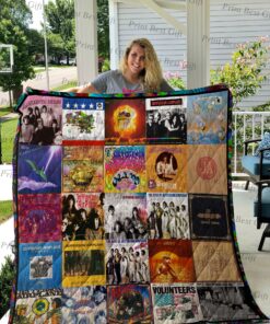 Buy Jefferson Airplane Albums Cover Poster Quilt Blanket & Quilt Bedding Set Ver 2