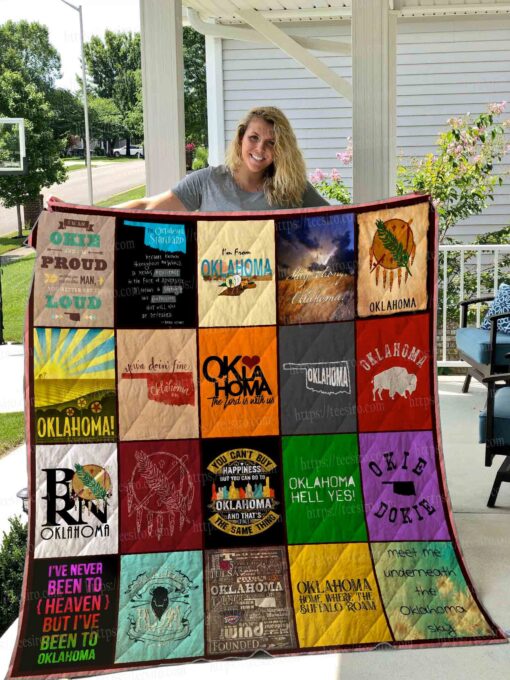 Buy I'M From Oklahoma Quilt Blanket & Quilt Bedding Set Great Customized Blanket Gifts For Birthday Christmas Thanksgiving