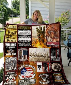 Buy Ironworkers Greatest Craft In The World Quilt Blanket & Quilt Bedding Set Great Customized Gifts For Birthday Christmas Thanksgiving Perfect Gifts For Ironworker